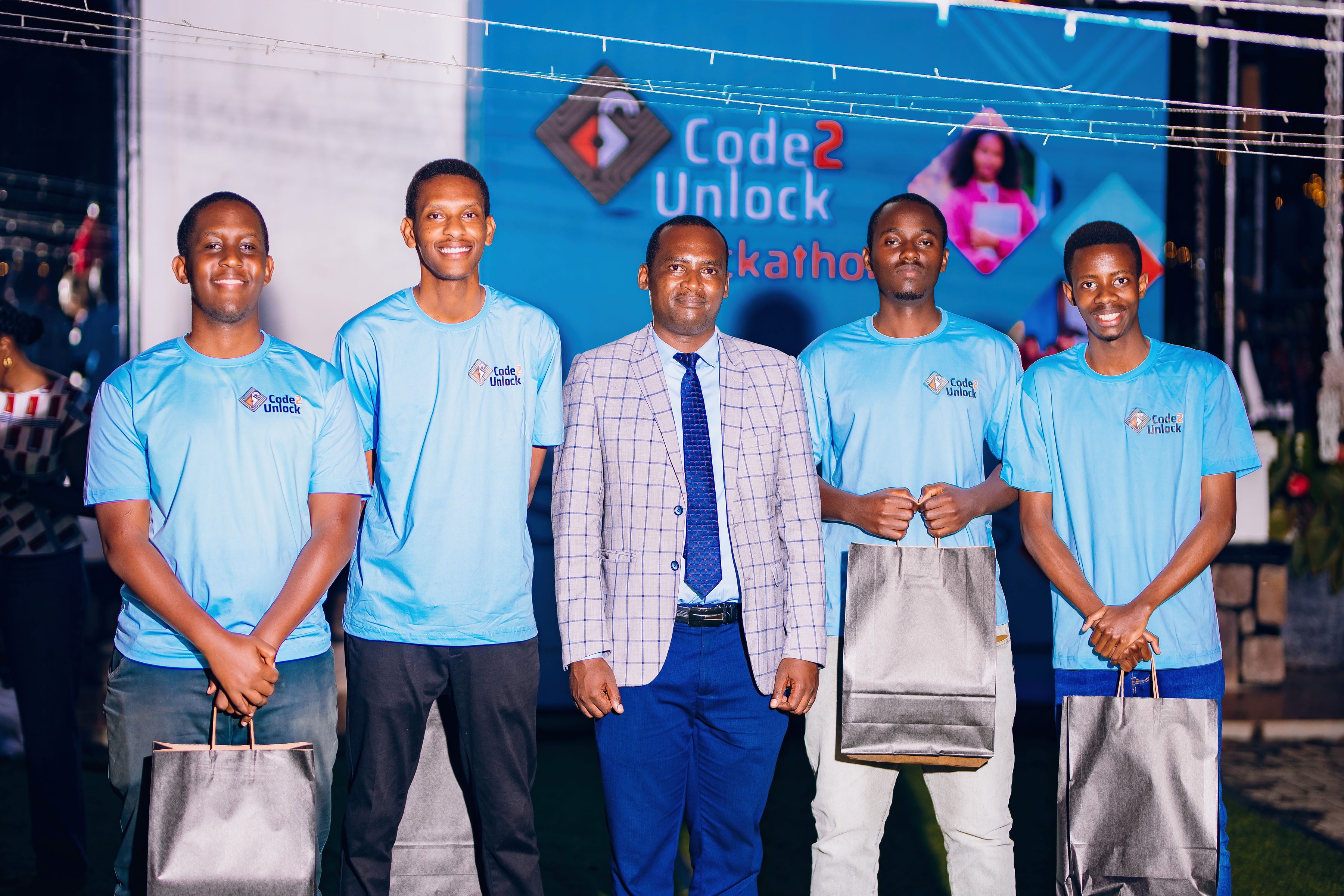 Receiving 2nd place at Code2Unlock